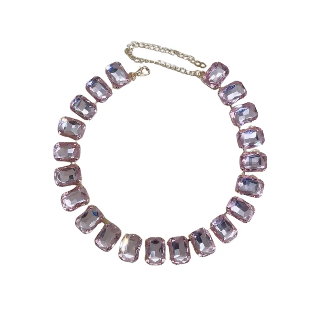Pre Order:  Luxury Adjustable Crystal Chain Choker Necklace