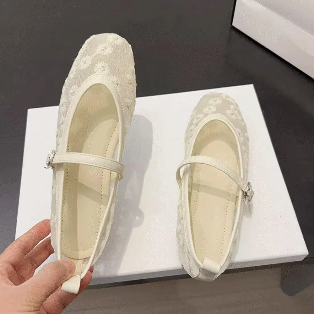 Stunner Womens Fashion Square Toe Slip On Dress Flats Comfortable Mary Jane Flats Work Flats