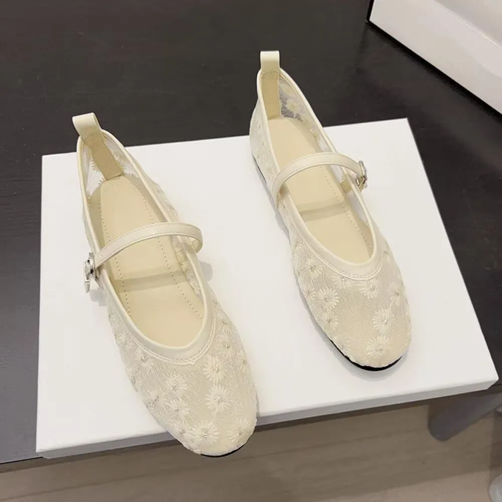 Stunner Womens Fashion Square Toe Slip On Dress Flats Comfortable Mary Jane Flats Work Flats